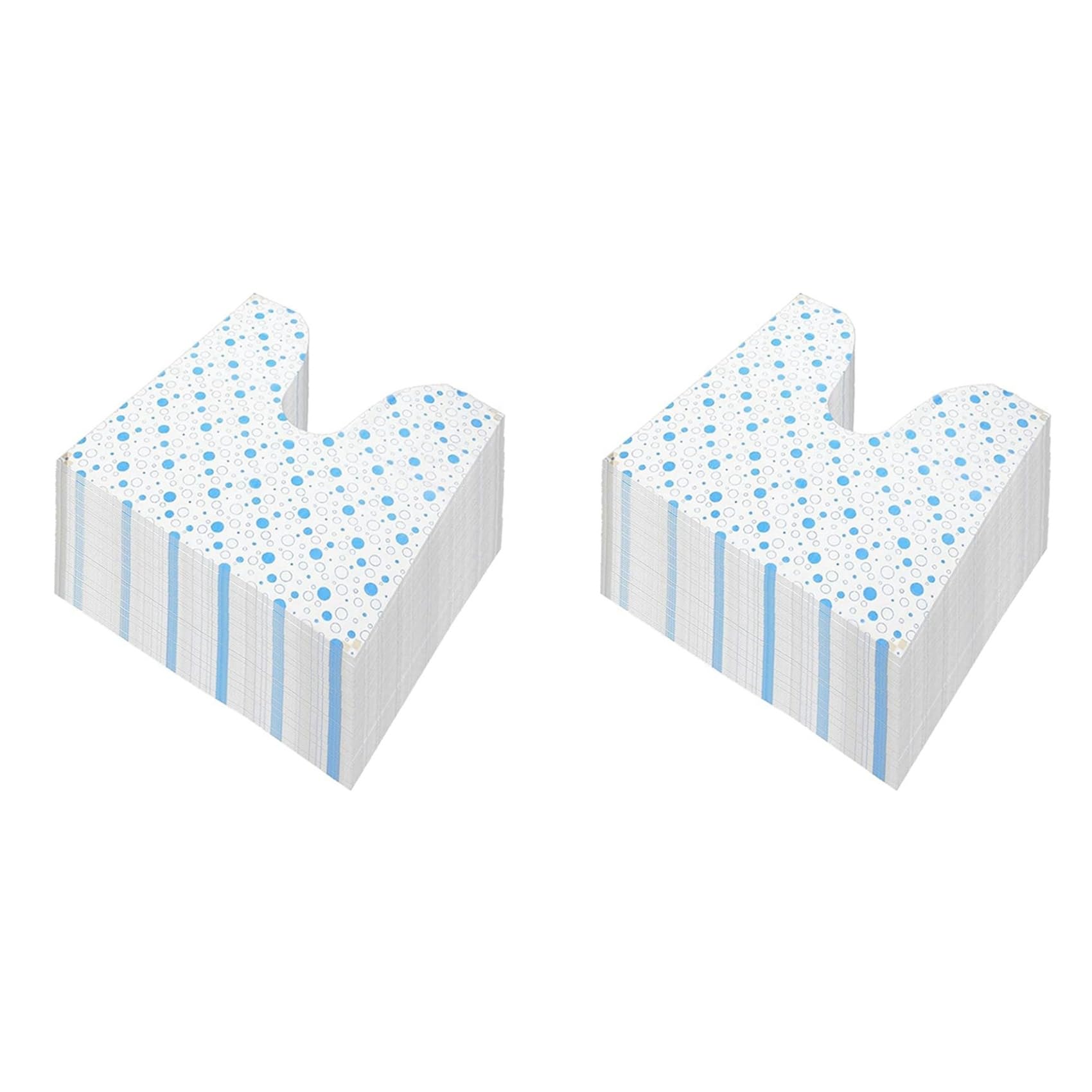 Hndhbfgrt 100 Pack Disposable Toilet Mats Toilet Floor Protector From Urine U-Shape Toilet Training Rug Waterproof Non-Slip