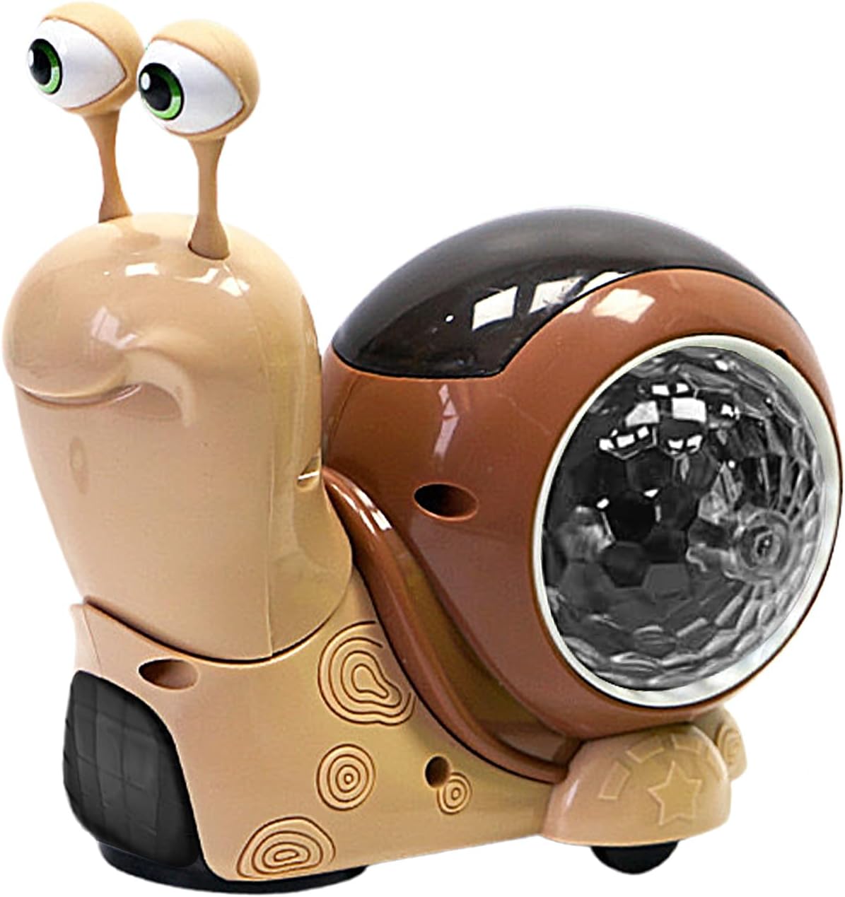 Light-Up Snail Toy, Musical Interactive Snail, Kids Sensory Walking Toy, Lighted Crawling Snails for Boys Girls Infant, Educational Fun Learning Toys