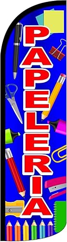 Papeleria - Bandera sin viento (accesorios no incluidos), paquete de 1