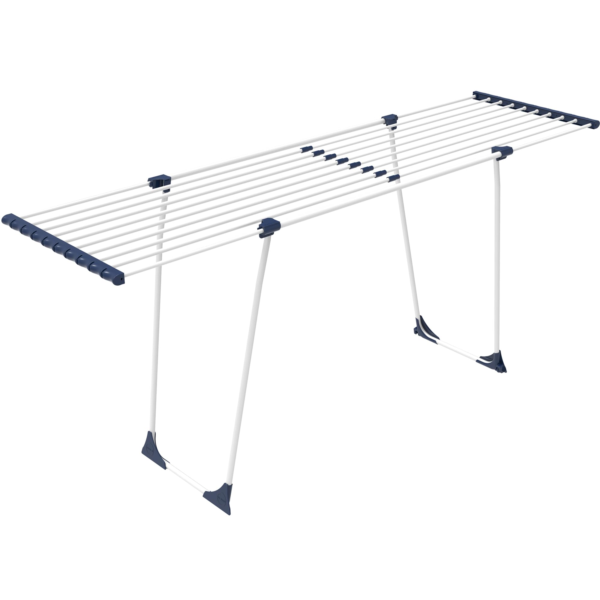 CASASI Casaflex Stendibiancheria Estensibile Acciaio Bianco 186-257 x 57 x 100 cm