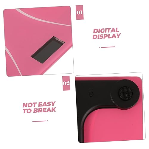 Miniatura 3 de Uonlytech Báscula de peso corporal digital inteligente recargable con sensor de alta precisión, báscula de baño compacta y ligera para el hogar y el