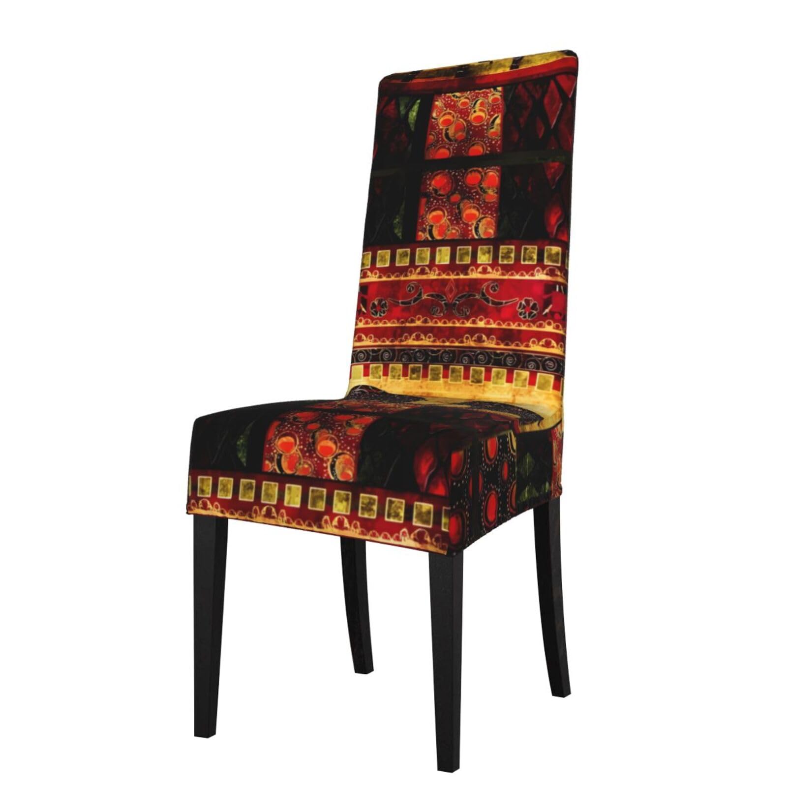 YYHHAOFA African Elephant Patchwork Prints Protection Cover for Dining Chair - Stretch Slipcovers, Easy Refresh for Your Dining Room & Event Decor