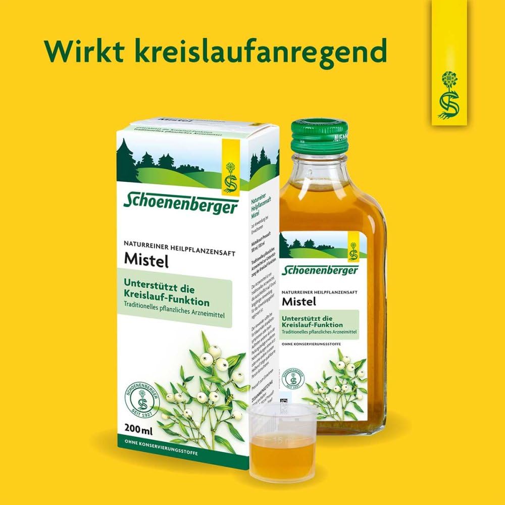 Succo di vischio Schoenenberger, pianta medicinale, 600 ml