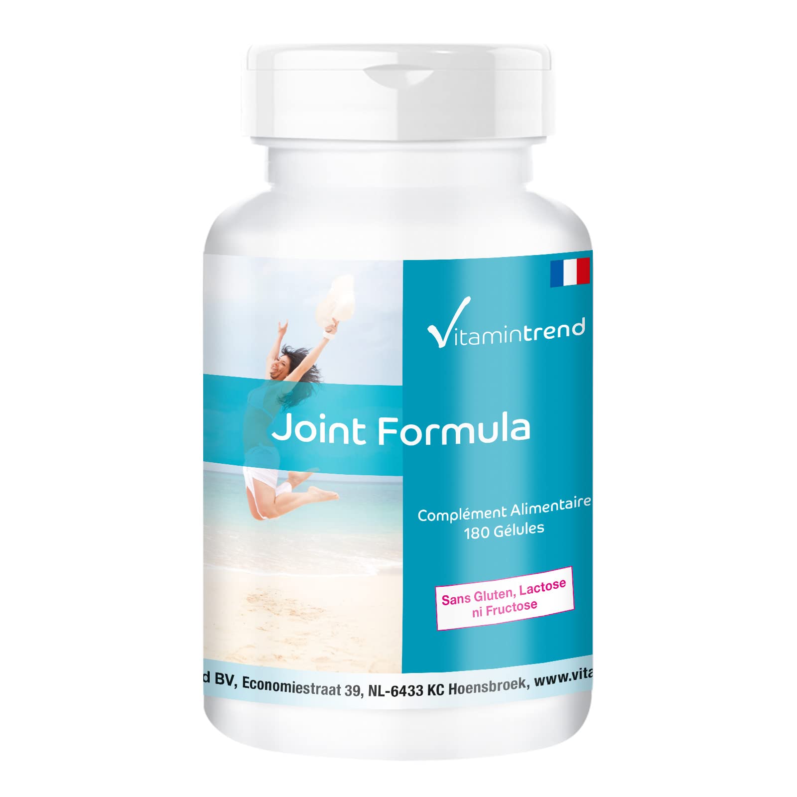 Vitamintrend Joint Formula Gélules pour les articulations, 180 gélules, avec glucosamine, chondroïtine, MSM, acide hyaluronique et astaxanthine, complément alimentaire, fabriqué en Allemagne