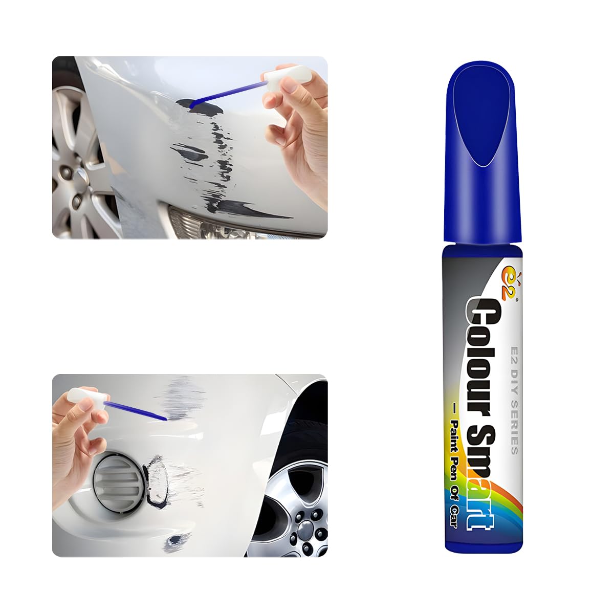BELOMI Car Scratch Remover, Touch Up Paint For Cars, Fill Paint Pen for Auto Scratch Repair, Quick Easy Scratches Remover, Erase Automotive Surface Damage (Blue)