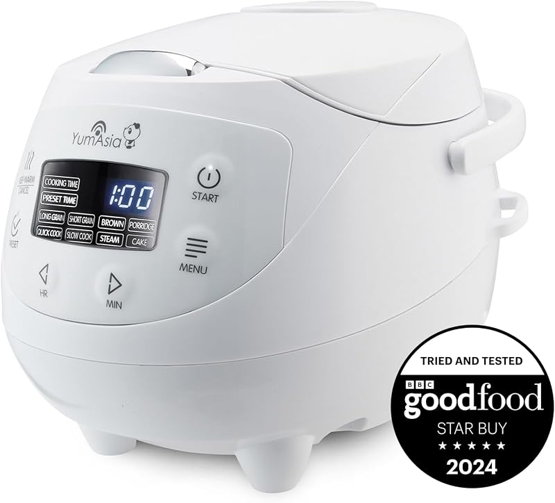 Yum Asia Panda Mini rizsfőző Ninja kerámia edénnyel, 0,63L, fehér - Arctic White