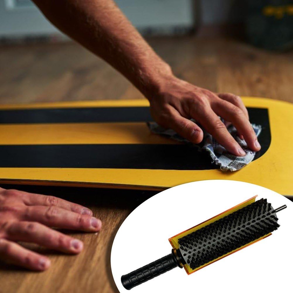 Kit De Brosses À Farter pour Skis – Brosses À Farter pour Snowboard Skis avec Manche Housse, Faciles À Manipuler, Ensemble De Brosses À Farter Durables