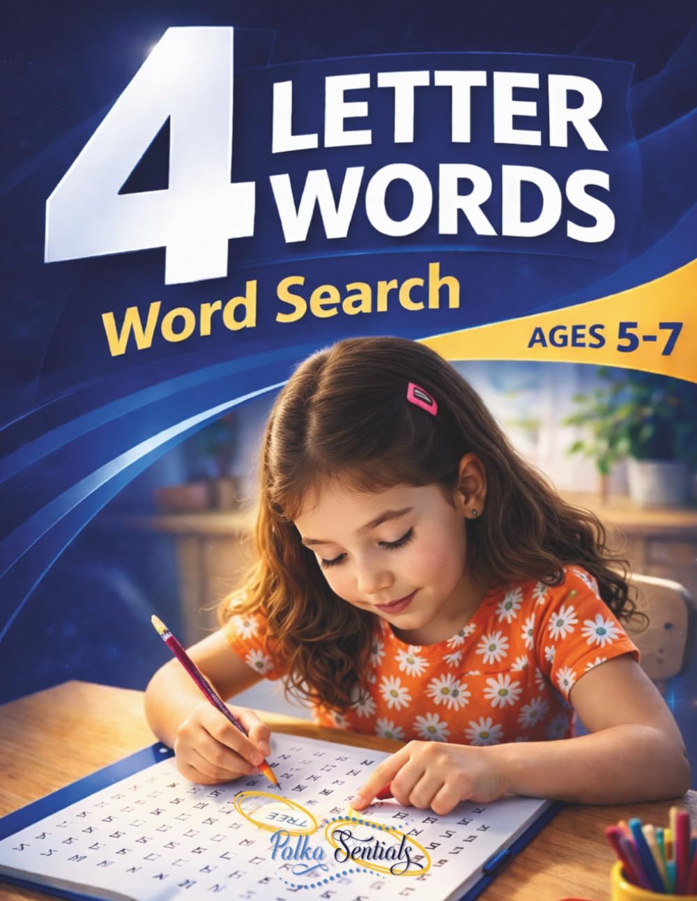 4-Letter Words Word Search: Large Print Word Search Puzzle Book to Build Spelling, Vocabulary, and Word Recognition Skills — 85 Puzzles With Solutions ... Readers (Early Reading Word Search Series)