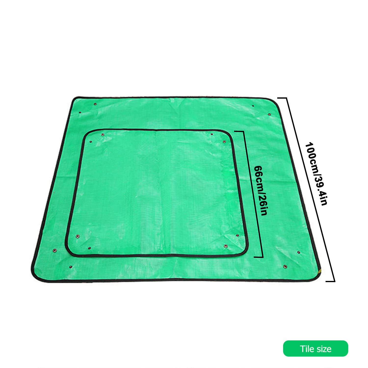 Tappetino per Piante da Giardino Impermeabile, Tappetino da Trapianto, Tappetino per Rinvaso di Piante, Pieghevole, Tappetino da Giardinaggio per Rinvaso, Piante Grasse, Piantina (nero, 68x 68cm