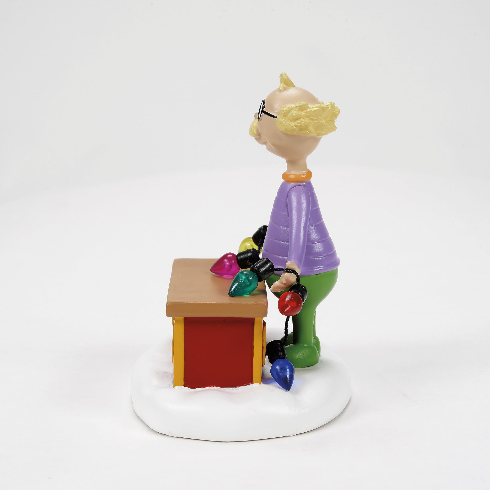 Department 56 Dr. Seuss Grinch Village Accessories Die Glühbirnen-Tester-Figur, 7,6 cm, Mehrfarbig