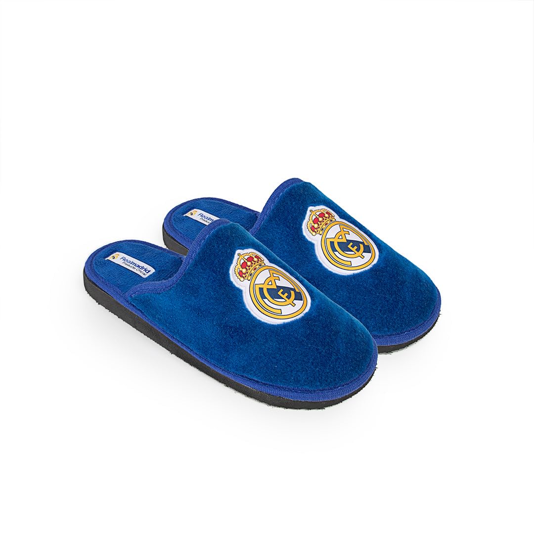 MARPEN SLIPPERS Zapatillas de casa Real Madrid CF Oficiales Temporada 24/25 para Hombre o Mujer, Ligeras de Invierno, Azul, Talla 37