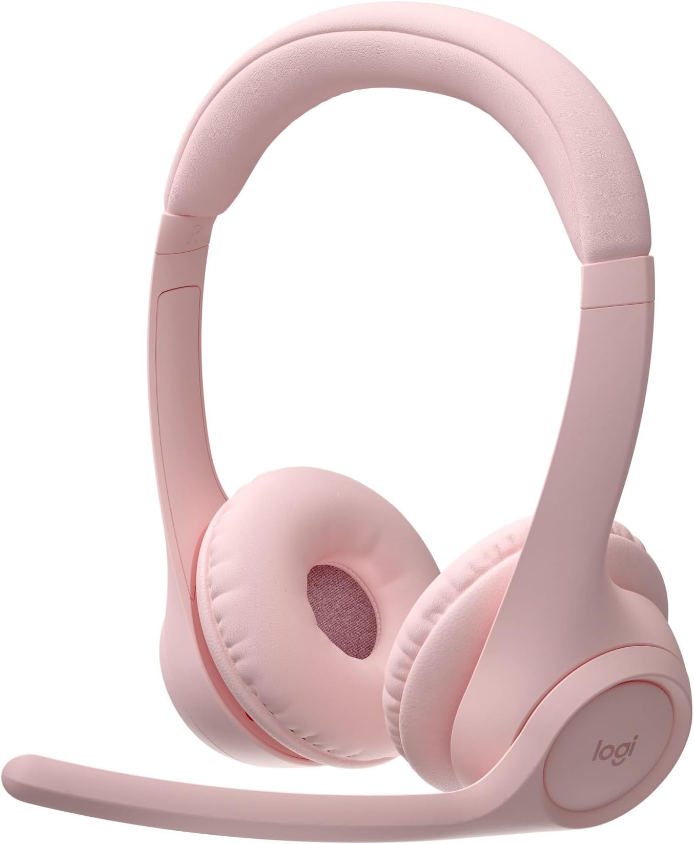 Logitech Zone 300 Wireless Bluetooth Headset With Noise-Cancelling Microphone, Compatible with Windows, Mac, Chrome, Linux, iOS, iPadOS, Android – Rose