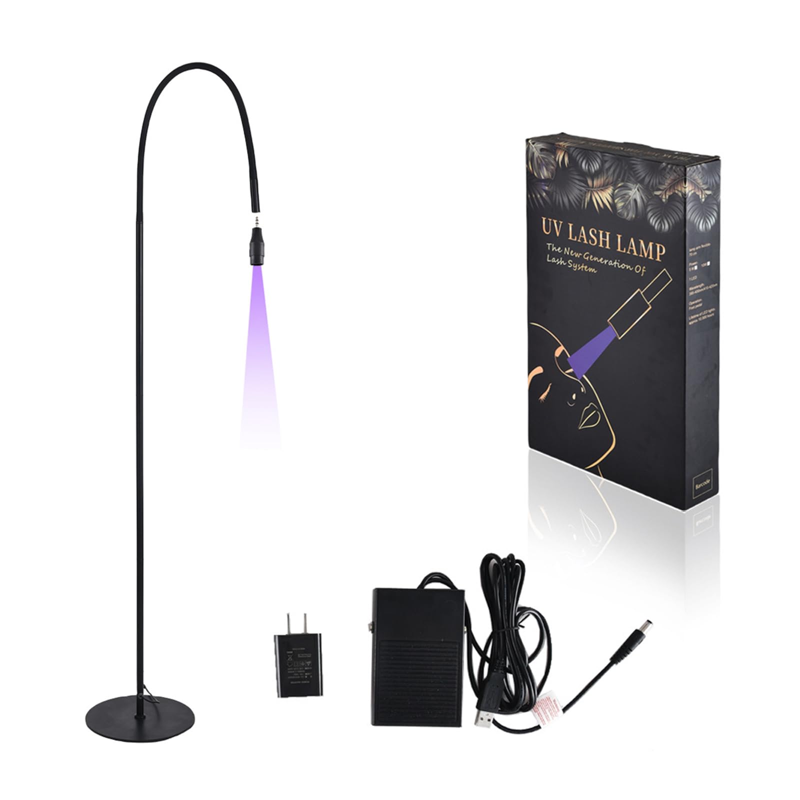 Amazon.co.jp: Qoexio LEDライト マツエク専用 フットスイッチ付き LED 