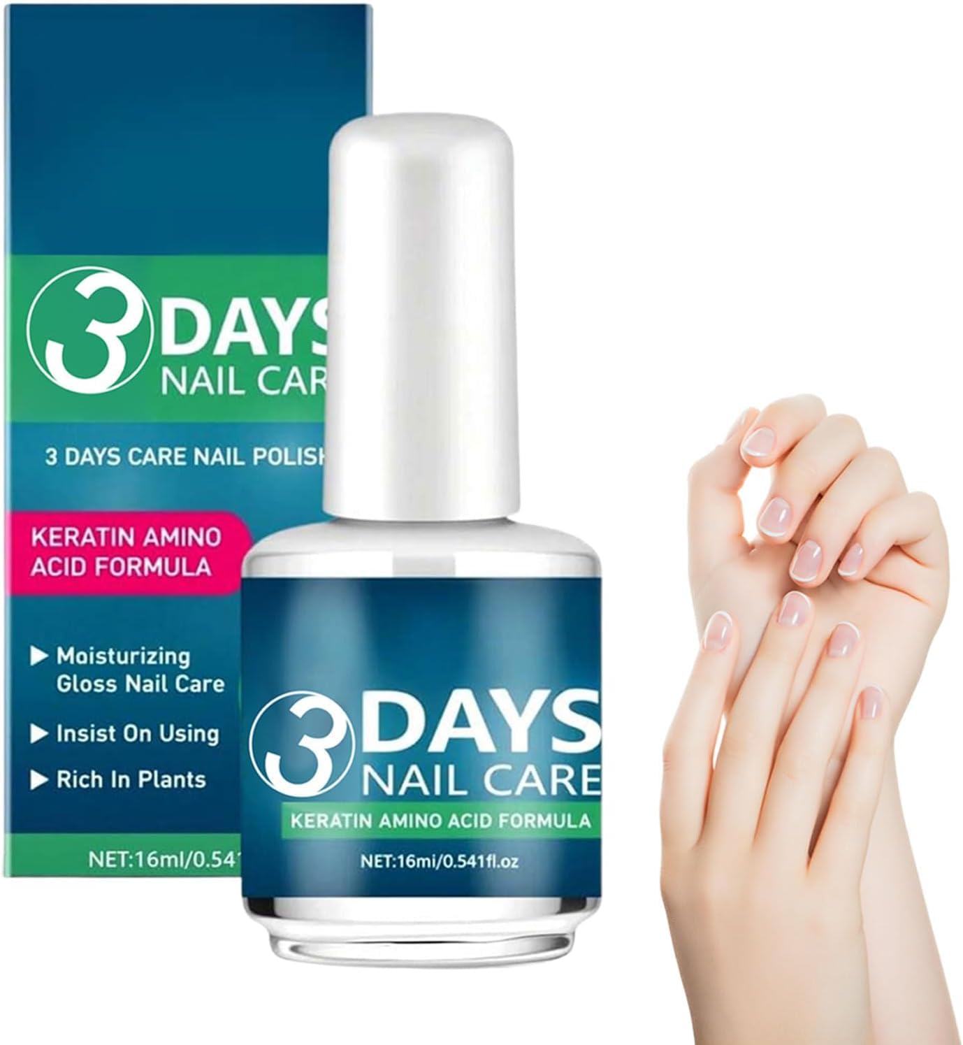 New 3 Days Nail Care Oil with Keratin | Fast Strengthening & Deep Hydration for Dry, Weak & Fragile Nails | Repair, Nourish & Shine Booster | Cuticle & Nail Treatment Oil (15ml) (Pack Of 1)