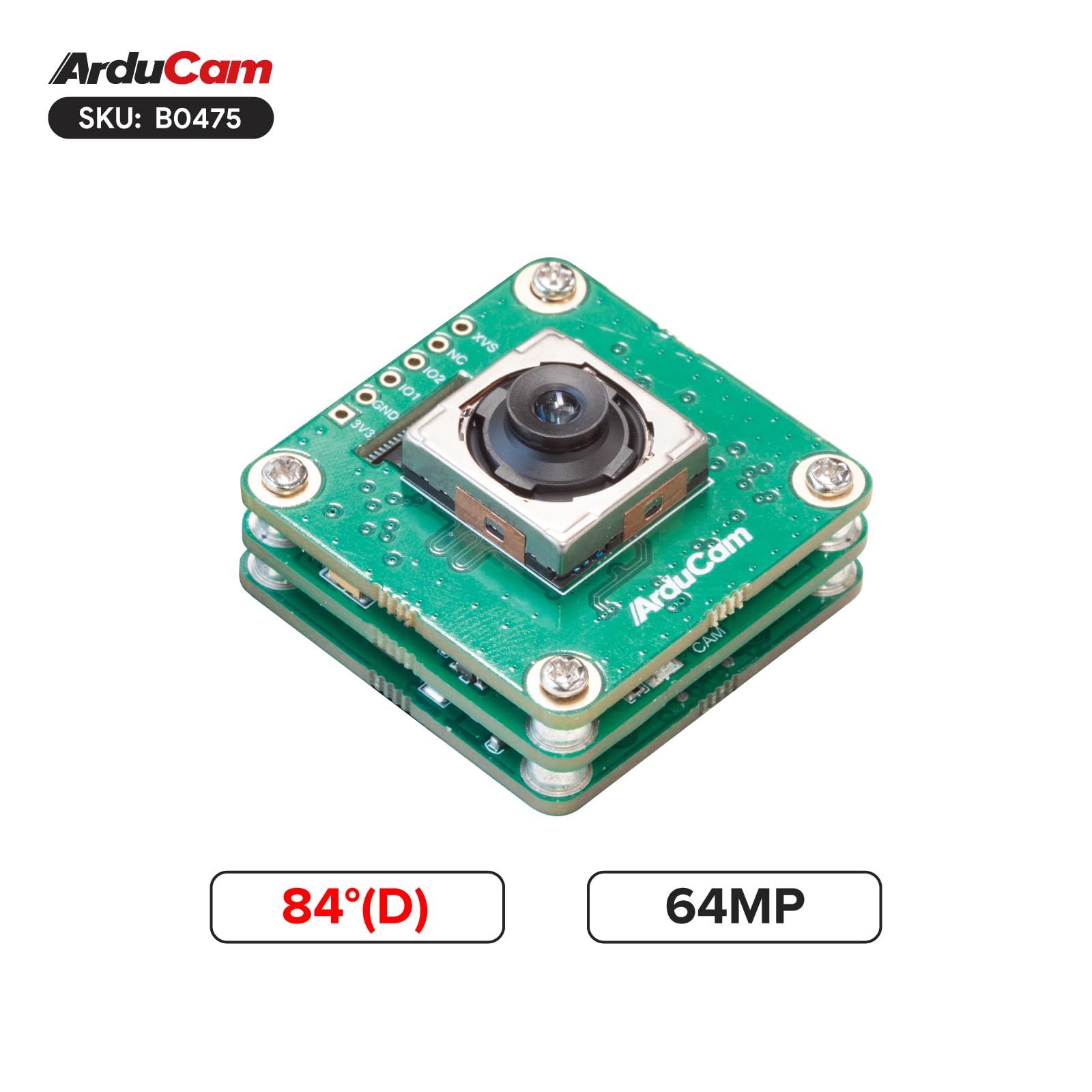 Amazon.co.jp: Arducam USB 3.0カメラ、64MP USBカメラモジュール