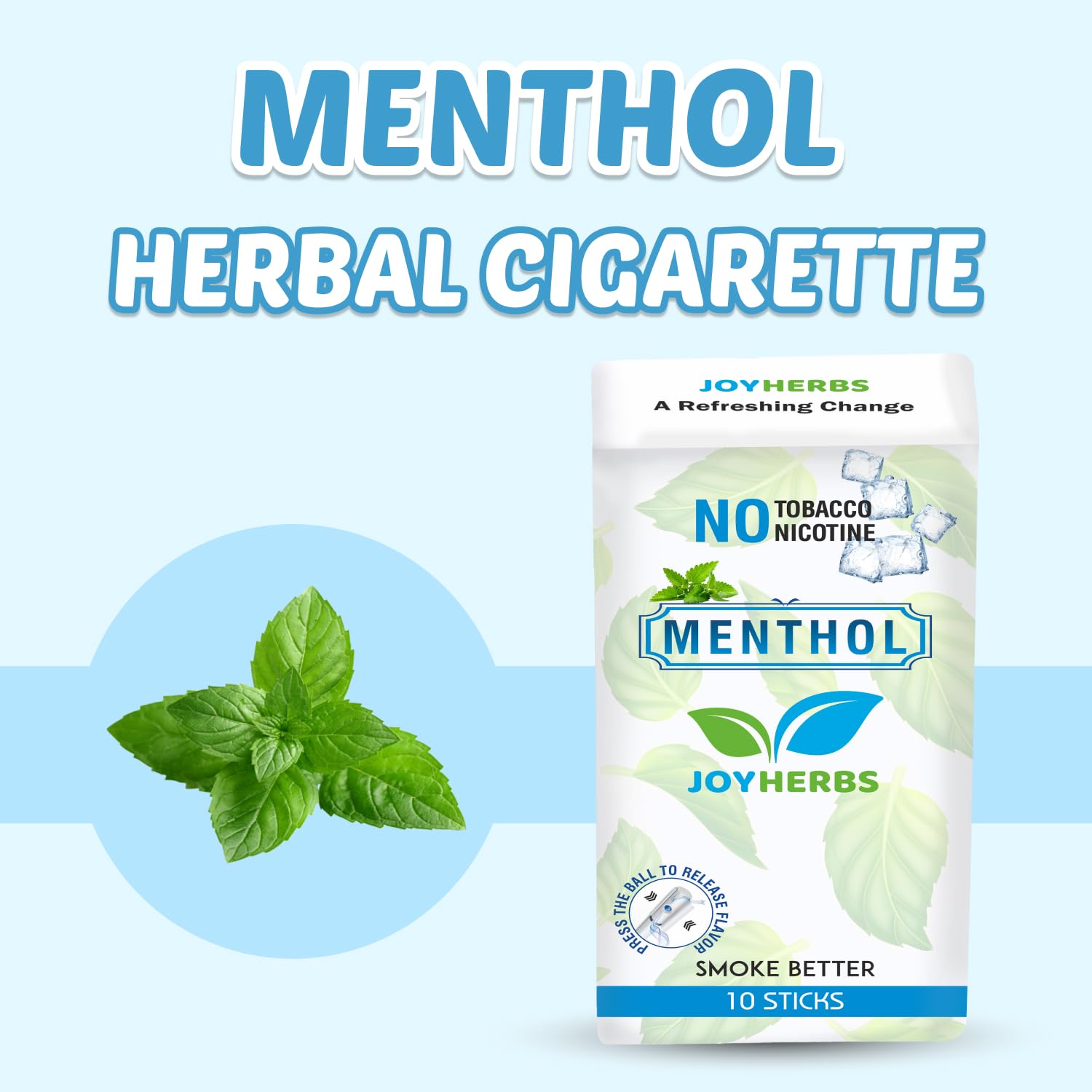 Amazon.com: JOYHERBS Herbal Cigarettes Menthol Flavour(Mint) 10 Sticks