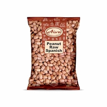 Aiva Raw Spanish Peanuts 10 LB Case Bulk Whole Unsalted Peanuts for Snacking, Cooking, and Baking | Product of USA | Spanish Premium Grade