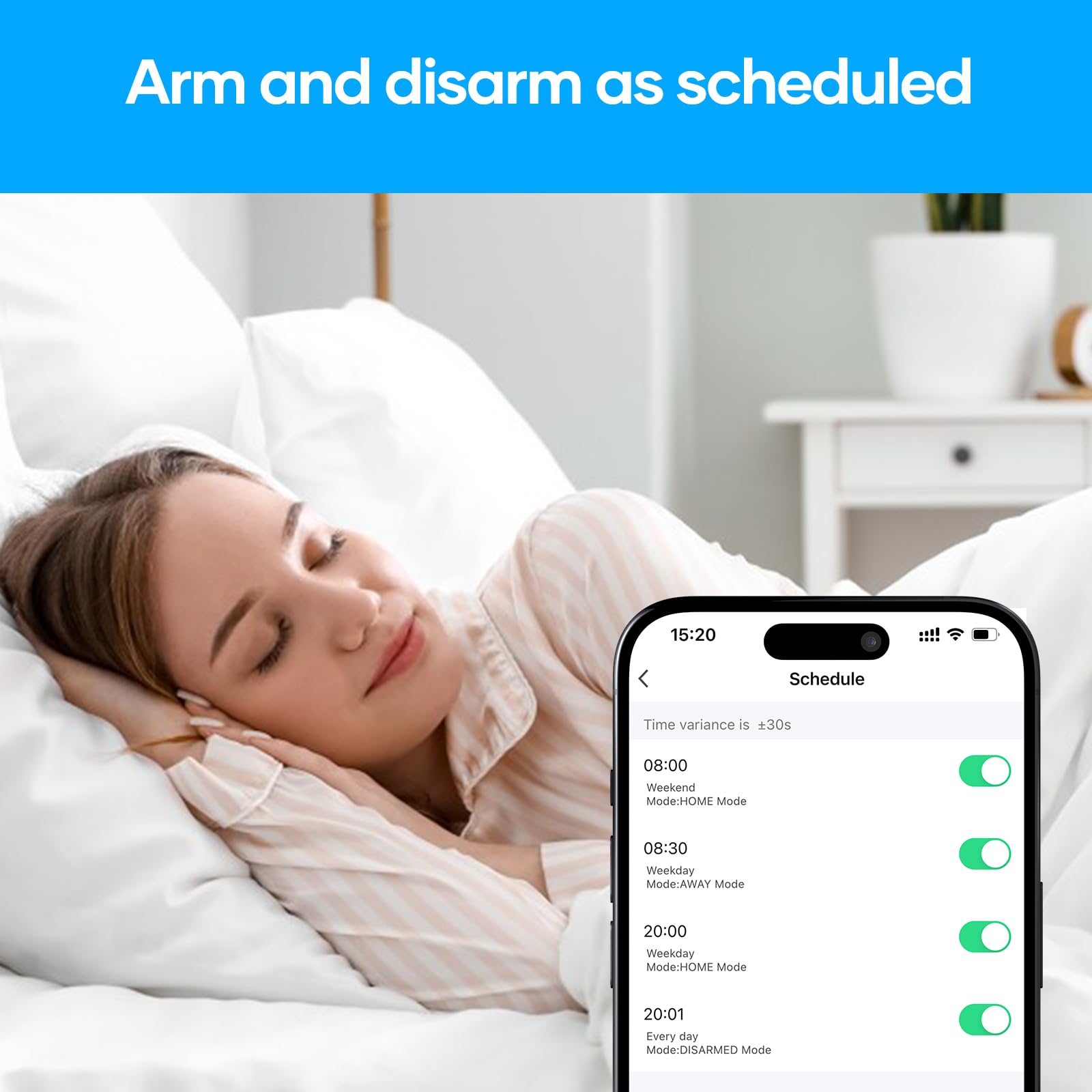 AGSHOME Allarme Casa Senza Fili 15 Pezzi, Sistema Allarme Casa Fai da Te con Wi-Fi & Notifiche App, Include Sirena, 10 Sensori, 2 Telecomandi, 1 Sensore di Movimento, 1 Tastiera, Compatibile con Alexa