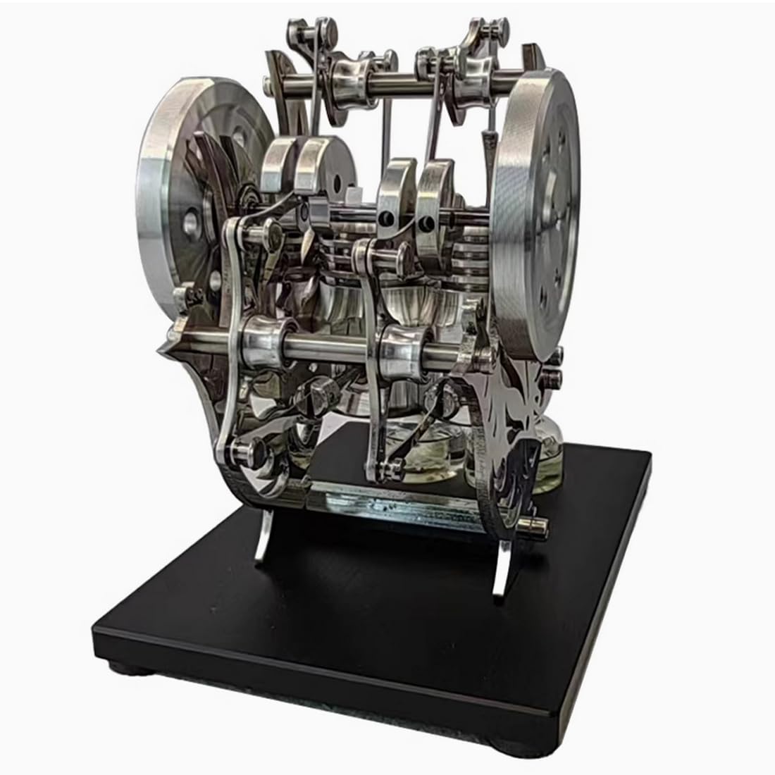 Stirling silnik do montażu, dwucylindrowy, dwucylindrowy, gorący powietrze, model silnika spalinowego, silnik spalinowy, zestaw do silników Sterling Engine