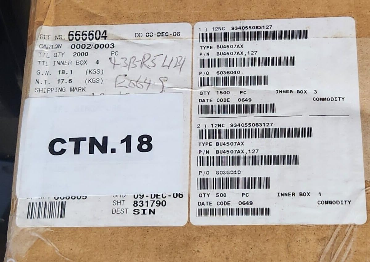 (1 PC) BU4507AX,127 Compatible with Philips