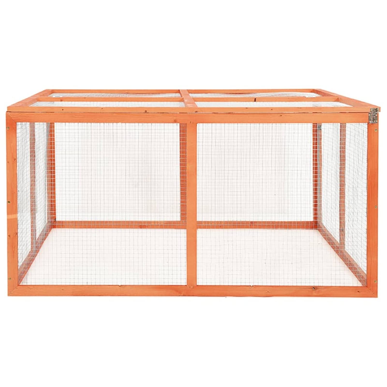 Conejera, MOONAIRY Jaula Cobaya, Jaulas para Conejos, Jaula Hamster, Casa Conejo, Casita Conejo, Nido Conejo, de Madera Maciza de Abeto 124x120x60 cm