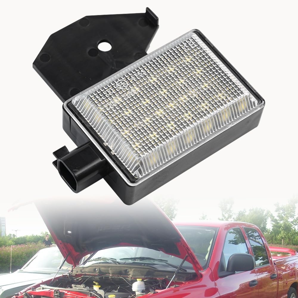 nsautolighting LED Under Hood Light Compatible with 1998-2010 Jee'p Wrangler Grand Cherokee Chrysler 300 Concorde Replacement 6000K White Under Hood Courtesy Lamp OEM 68395126AA