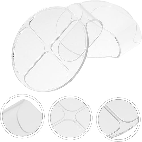 2pcs Makeup Mixing Plates Handheld Cosmetic Blending Trays for Easy Mixing Professional and Home Use Easy to Clean Design