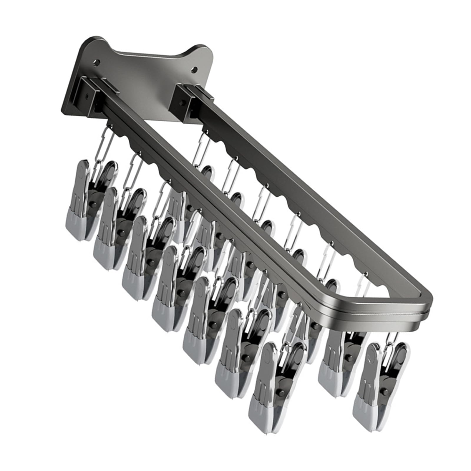 TQUXNGA Sturdy Carbon Steel Drying Rack for Sock Features Silicone Suction Cups and Space Saving Foldable Designs Laundry Drying Rack