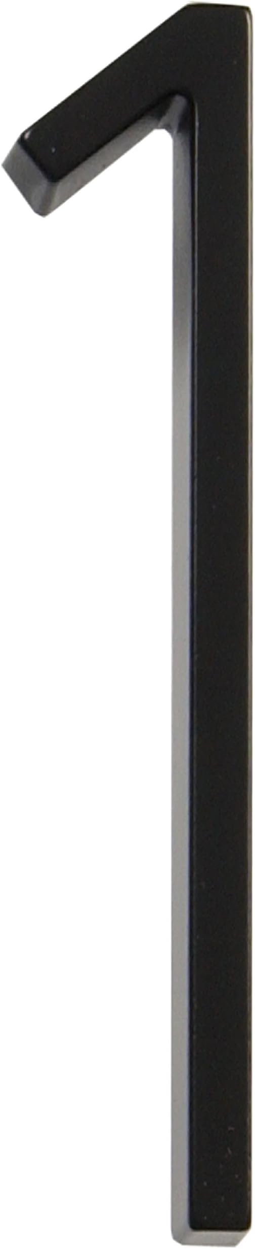 Distinctions 843191 Black Floating Mount 5-Inch House Number 1