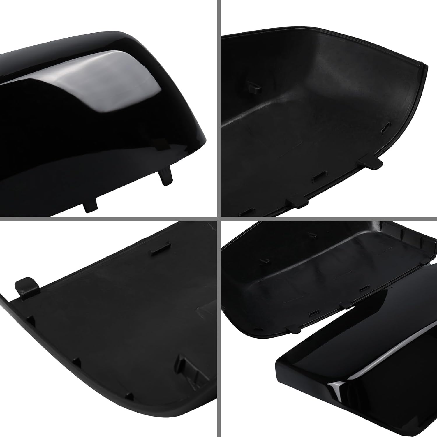 Glossy Black Directly Replacement Side Mirror Covers Caps for 2015-2022 Chevy Colorado and GMC Canyon, OE Part Number:23191151, 23191153 (Black)