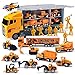 JOYIN 11 in 1 Camion Giocattolo per Bambini Set di Giocattoli per Auto da Costruzione per Veicoli da Costruzione in Metallo Pressofuso