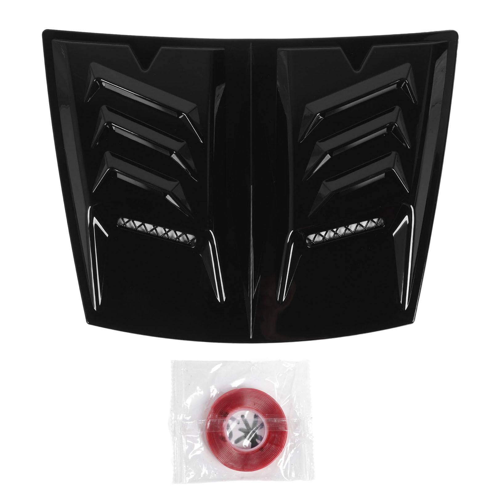 Niiyen Hood Air Vent Trim Cover Enhance Engine Cooling Reduce Wind Anti Scratch Universal Fit for 1 Series E90 E91 (Glossy Black)