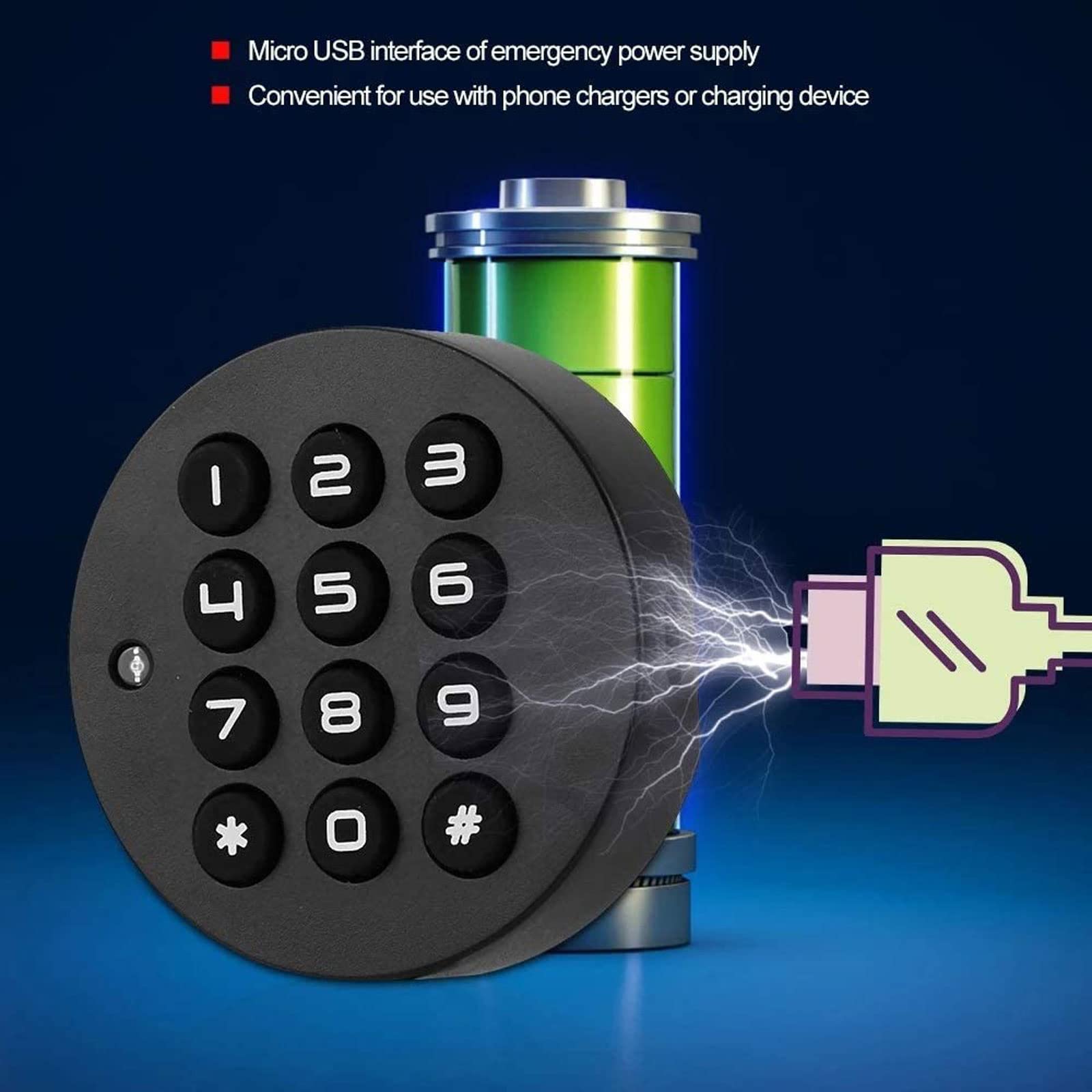 Cerrar Cerradura de combinación Digital, cerradura electrónica segura, cerradura de contraseña Digital electrónica inteligente para armario, puerta, cajón, armario para armario de puerta