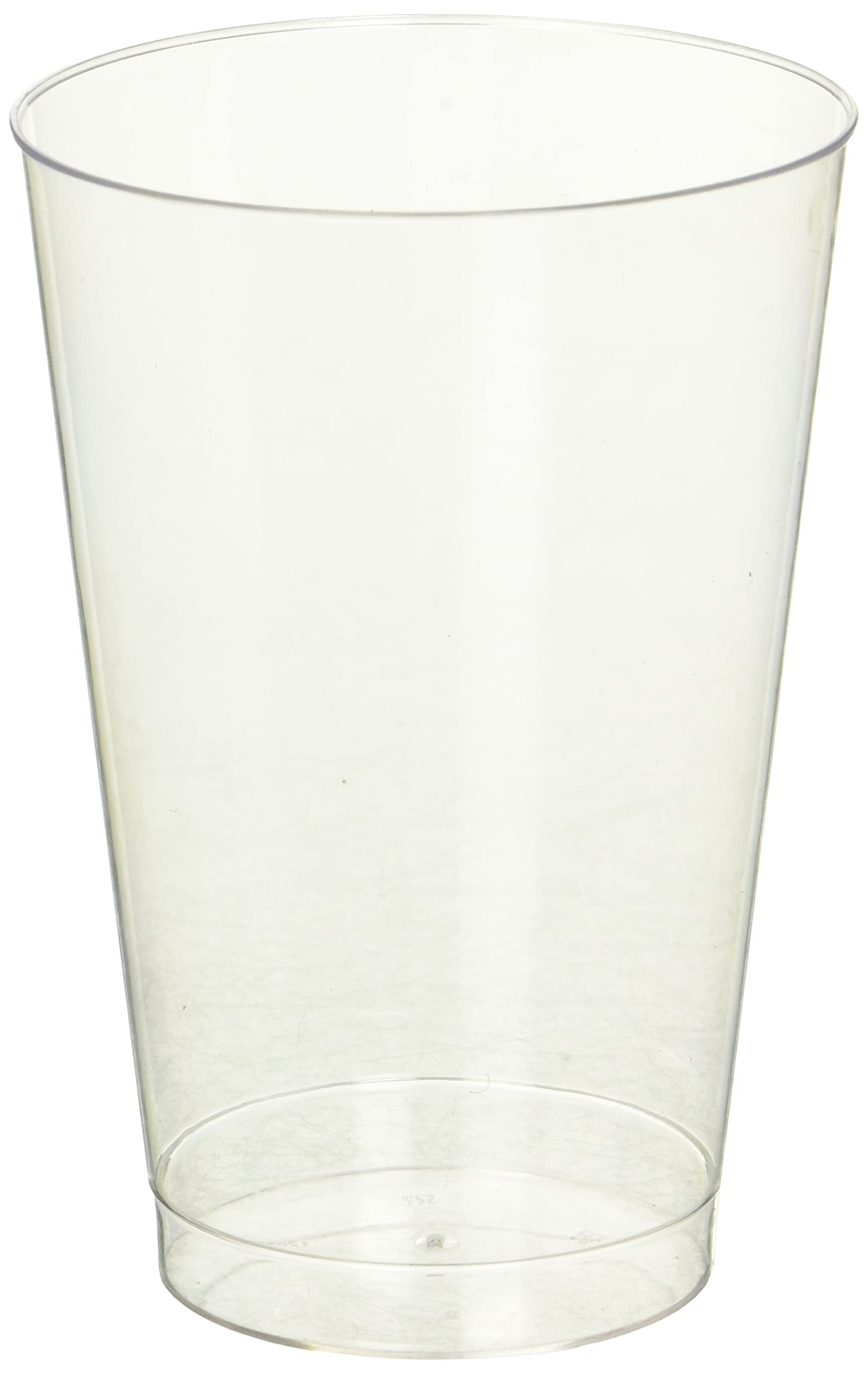 Clear Plastic Tumblers Pack of 20 - 12 Oz Chic Design Perfect Drinkware For Weddings Parties Events Special