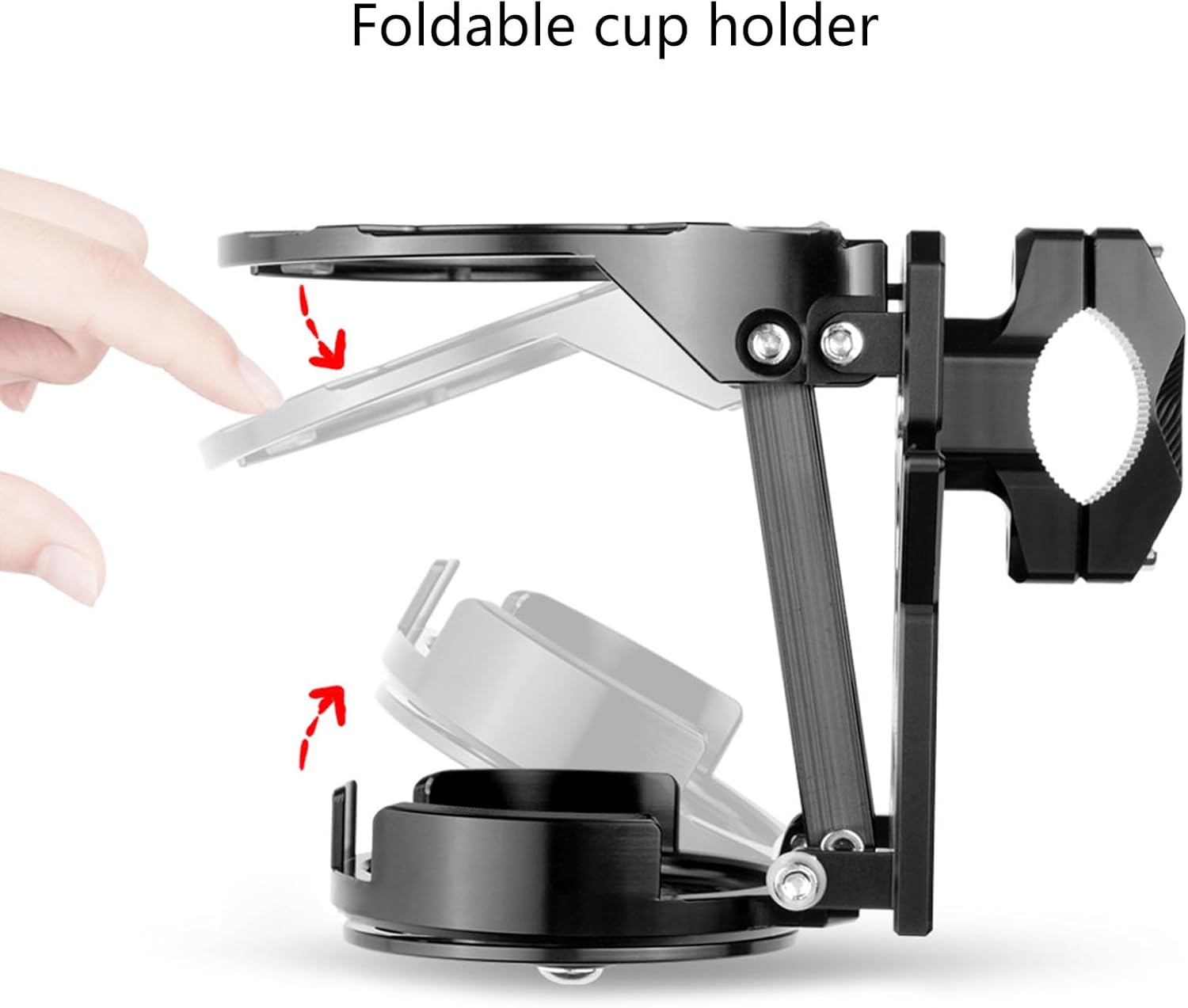 回転風力耐性自転車カップホルダーロードマウンテン電気自転車のためのアルミニウムマウントウォーターボトルアップグレード調整可能なオート