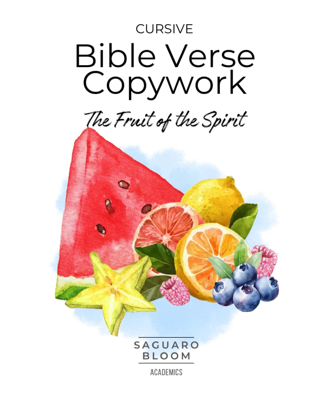 Cursive Bible Verse Copywork - Cursive Handwriting Practice Workbook ...