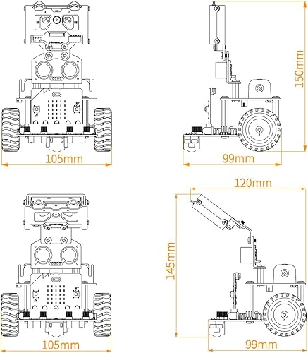Miniatura 8 de Nexbit - Kit de robot para programación de microbits, proyecto educativo STEM AI Vision, robot inteligente con tutoriales para aprendizaje de