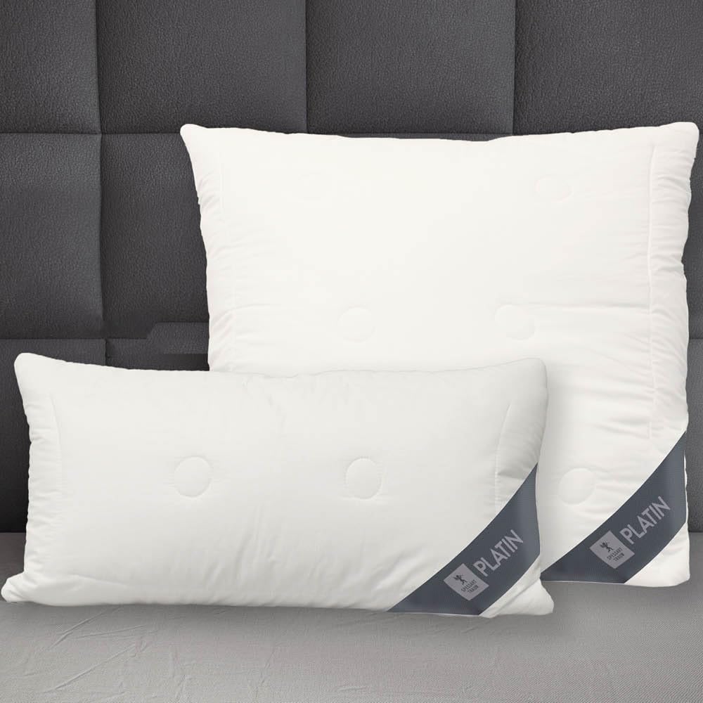 Allergiker Kopfkissen 80x80 cm | waschbar | Oeko-Tex & Made in Germany | hautfreundliches & geruchsneutrales Kissen 80x80