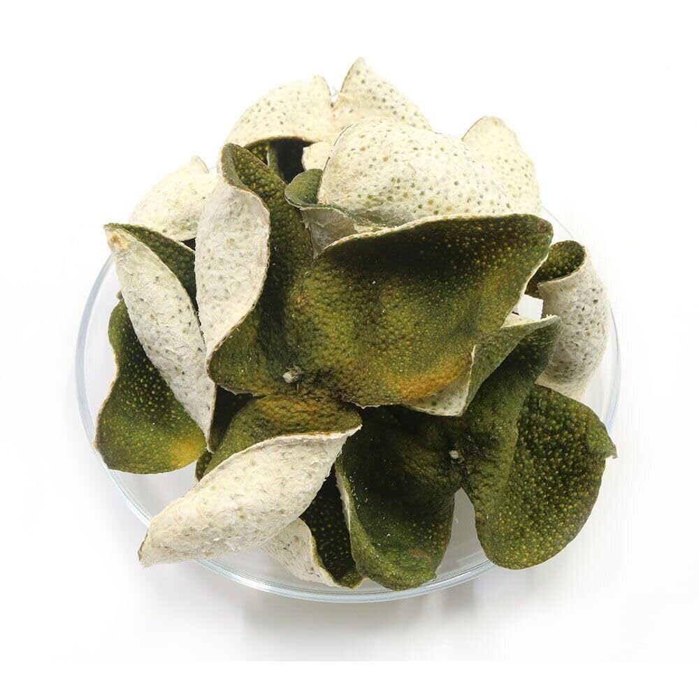 FullChea - 2023 Dried Orange Peel - Tangerine Peel Tea - Xinhui Chenpi Aged Mandarin Oranges Peels 新会陈皮 From Tianma Area - Green 青皮 - Herbal Tea (1.76oz/ 50g)