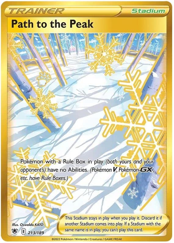 Path to the Peak 213/189 Rare Secret Pokemon Card (SWSH Astral Radiance) + 1x TitanCards Toploader