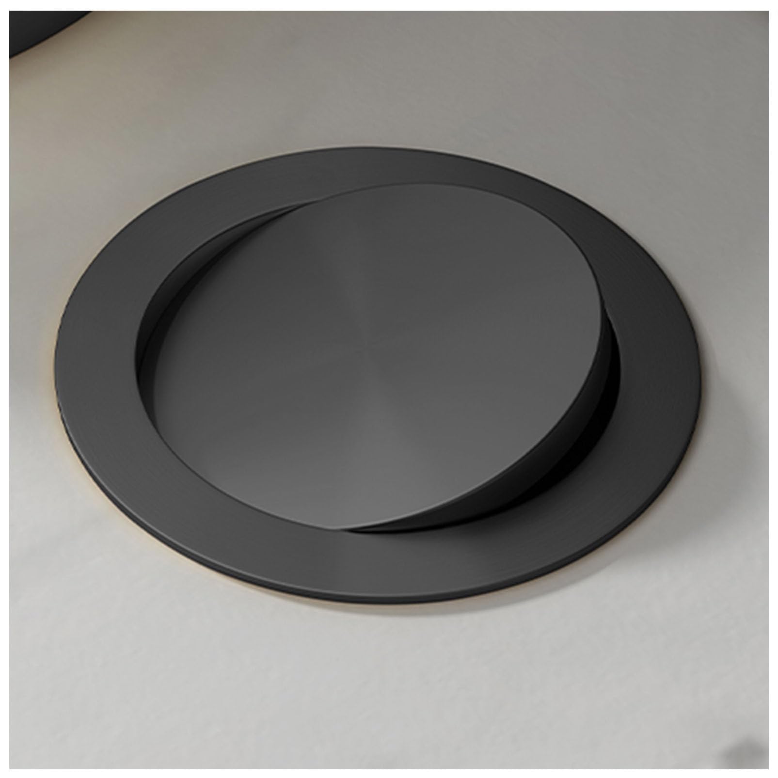 304 Stainless Steel Trash Chute Lid Recycling Bin Cover, Waste Garbage Can Grommet Swing