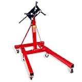 SUNROAD Foldable Engine Stand, 2000 lbs Rotating Engine Motor Stand with 360 Degree Adjustable Head 6-Caster 4 Adjustable Arms for Vehicle Maintenance, Auto Repair