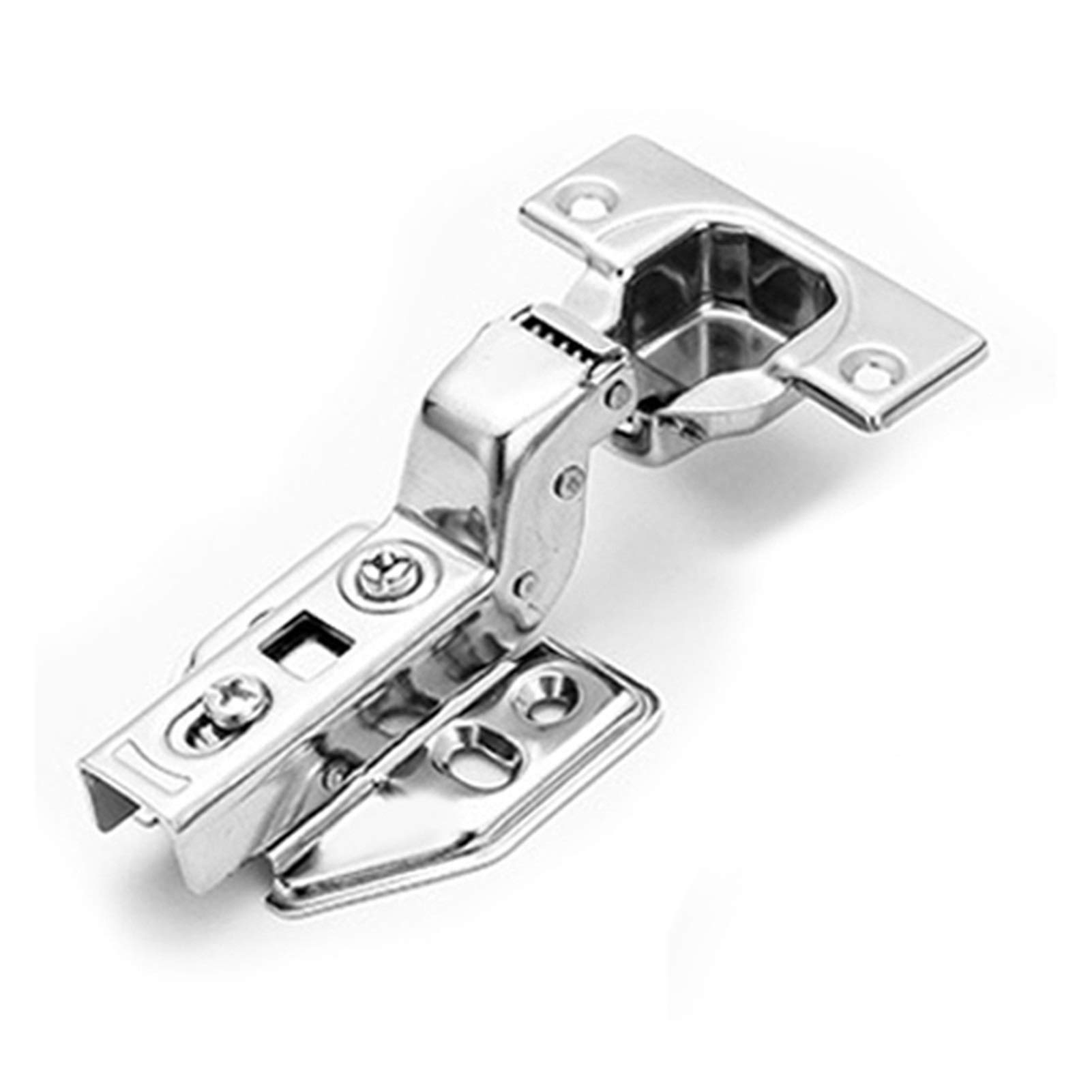 AUNANGLJSCS 4pcs Door Hinge, Stainless Steel, Hydraulic Damping, Cabinet, Soft Close, Buffer Silent, Furniture and Kitchen Hardware(Insert Embed)