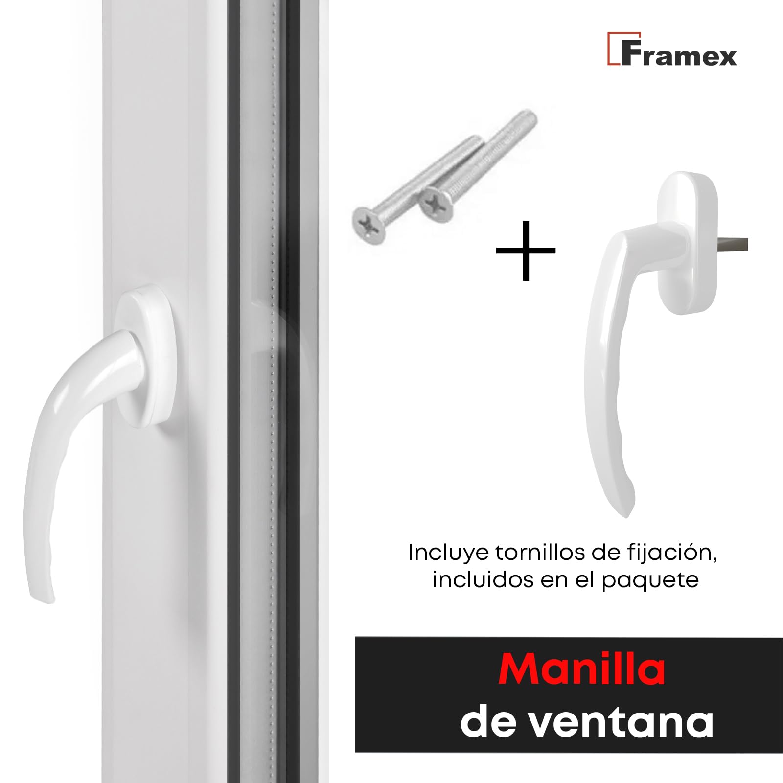 Ventana Para Sótano, de PVC Blanco, 40 x 70 cm (400 x 700 mm) de Ancho x Alto, Doble Acristalamiento, Cristal Transparente (32 mm), Oscilobatiente, DIN Izquierda - Premium