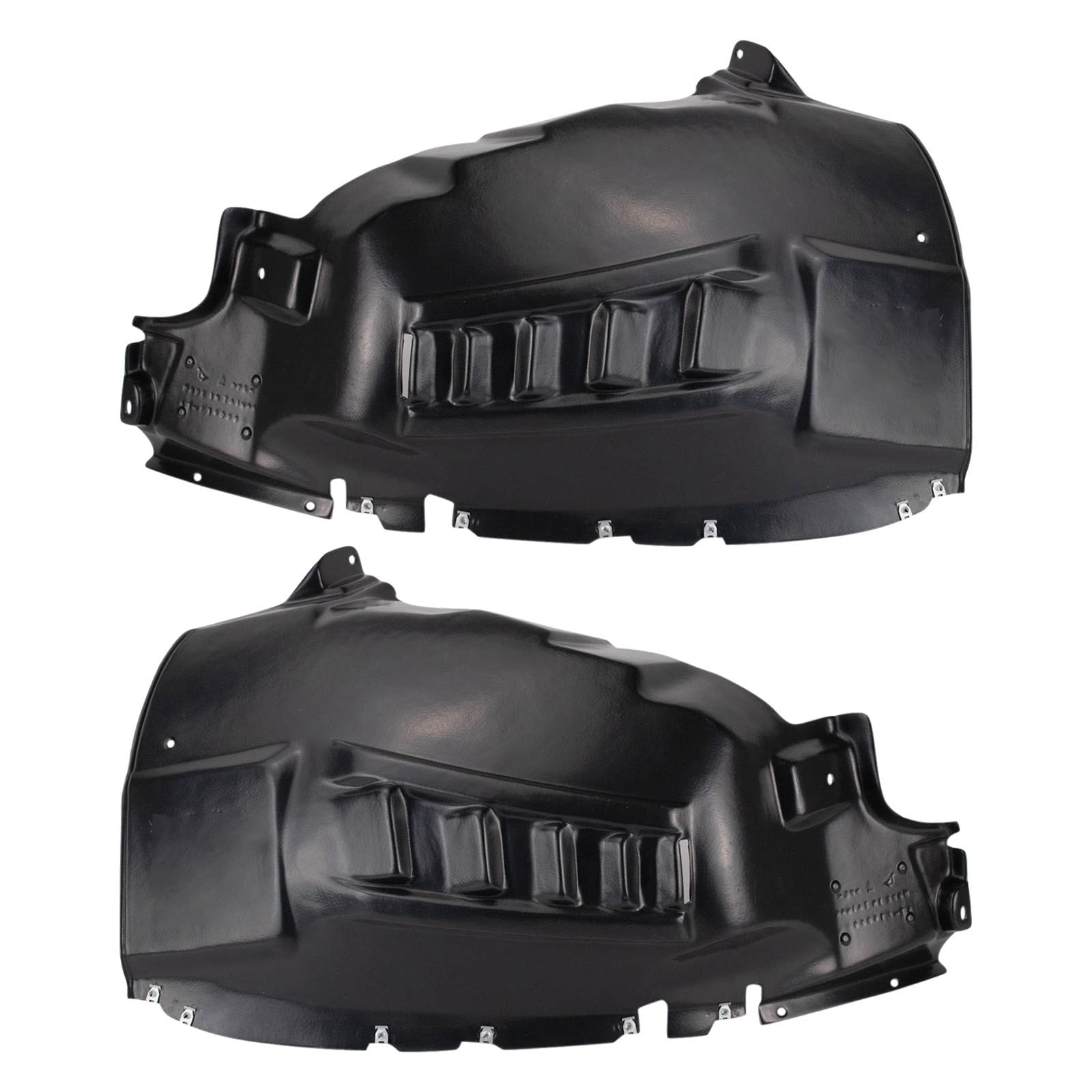 TRQ Front Driver and Passenger Side Inner Fender Liner Set