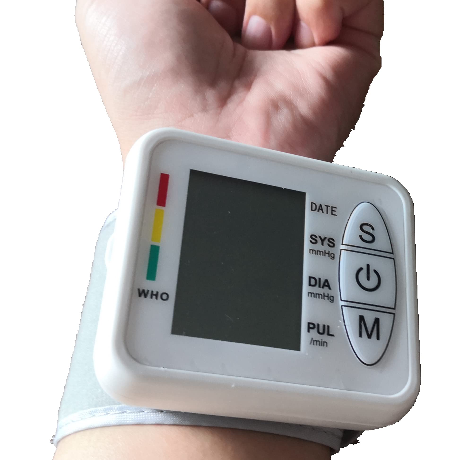 Tensiómetros automático electrónico para adultos o niños con función de almacenamiento de datos (Tipo de muñeca)