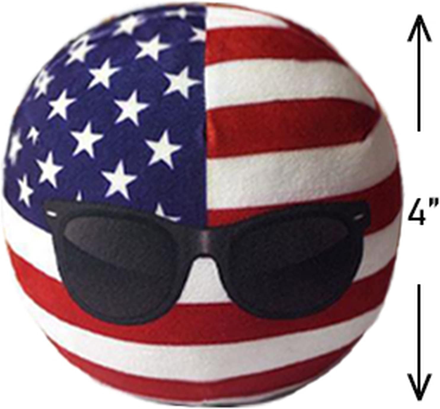 18pcs Countryballs Plushies Country Ball Plushies Stuffed Plush Toy Cotton Material Cute Charms for Birthdays （4in）