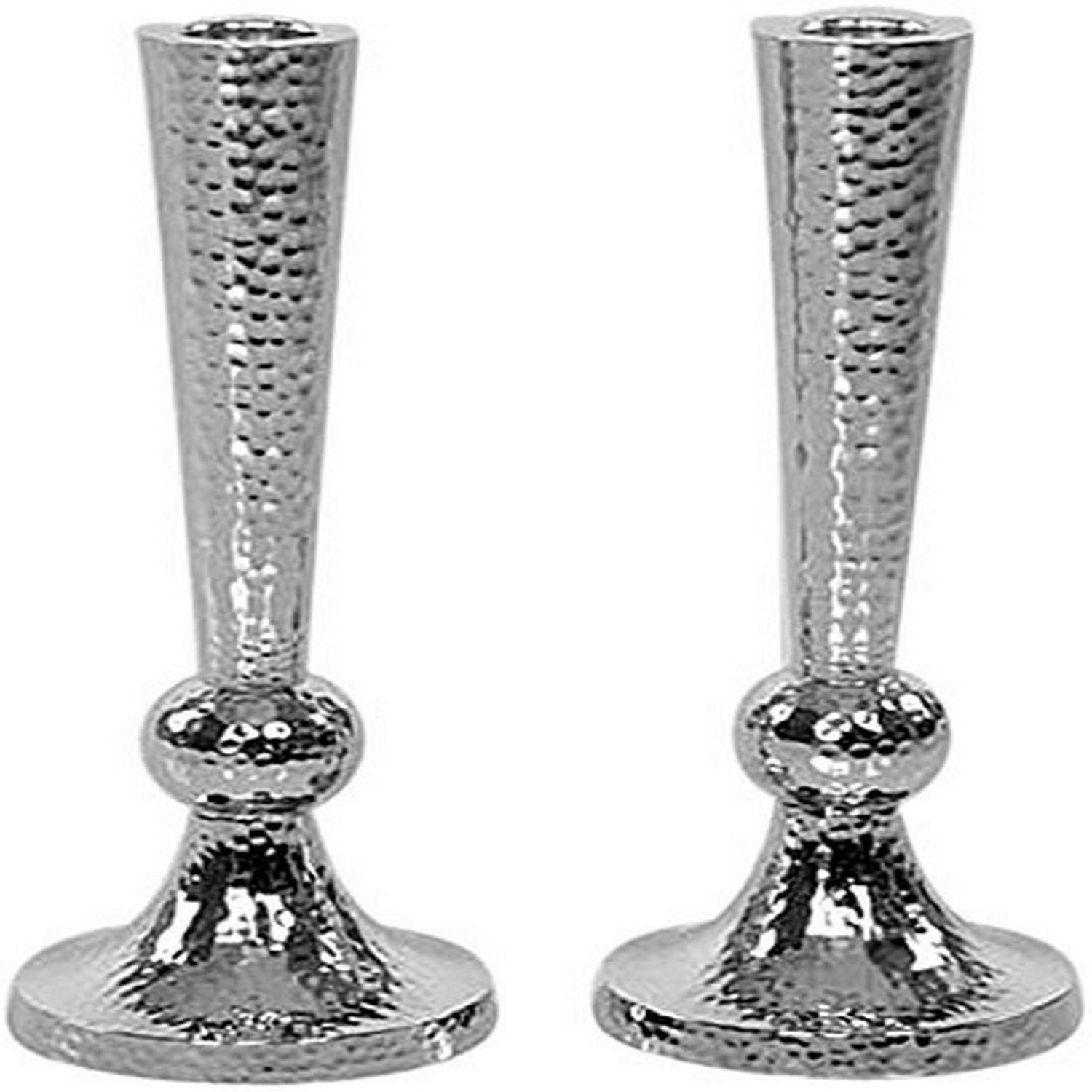 Majestic Giftware CS11705 Candle Sticks with Velvet Box, 10-Inch, Hammered Nickel