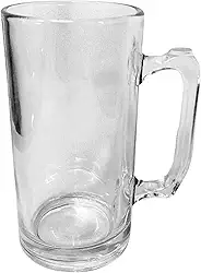 Caneca Clássica Grande de Chopp Cerveja para Bar em Vidro Grosso 1 Litro