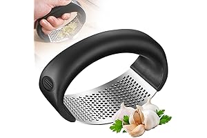 Premium Stainless Steel Garlic Press: The Perfect Cooking Companion
